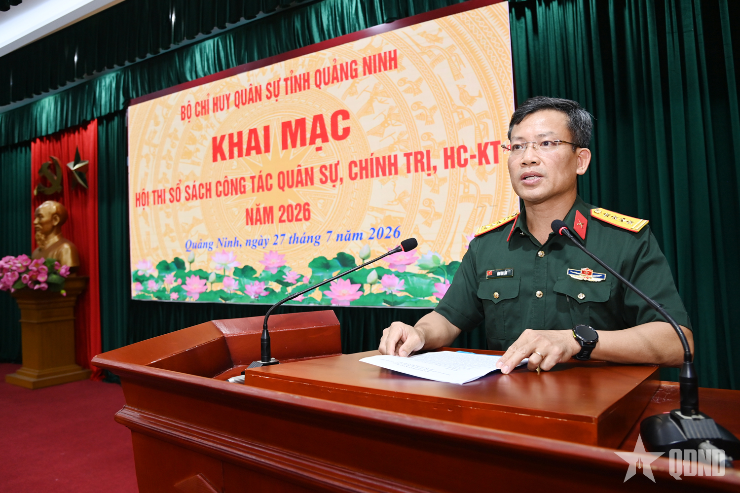 Quảng Ninh: Khai mạc Hội thi sổ sách công tác quân sự, chính trị, hậu cần - kỹ thuật năm 2026

